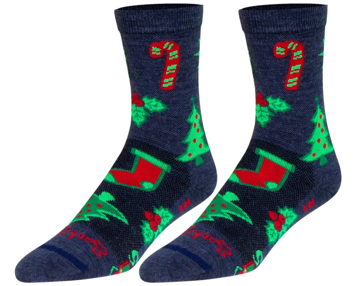 Sockguy 6" Wool Socks (Xmas Time) (L/XL)